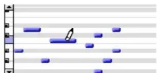 Avid Pro Tools 6.7 - Para eliminar una nota MIDI con la herramienta de líneas: - 1
