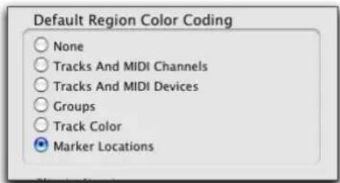 Avid Pro Tools 6.7 - Default Region Color Coding (Pro Tools 6.7) o Edit Window Color Coding (Pro Tools 6.6.x y anteriores) - 1