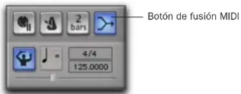 Botón de fusión MIDI 4/4 125.0000