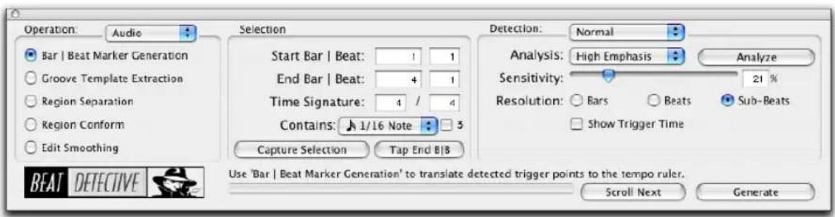 Avid Pro Tools 6.7 - Ventana Beat Detective - 1