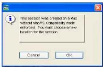 Avid Pro Tools 6.7 - Para crear una copia compatible con Windows de una sesión Macintosh incompatible: - 1