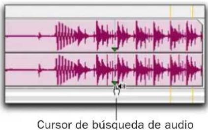 Cursor de búsqueda de audio