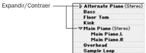 Avid Pro Tools 6.7 - Pistas estéreo y multicanal en la lista de regiones Audio - 1