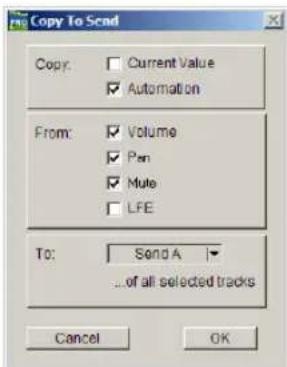 Avid Pro Tools 6.7 - Para coplar la configuración de pistas en envíos: - 1