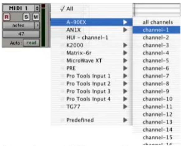 Avid Pro Tools 6.7 - Para configurar una o varias pistas MIDI para grabación: - 3