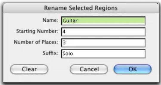 Avid Pro Tools 6.7 - Asignación automática de nombres con Strip Silence - 1