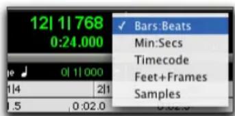 12| 1|768 0:24.000 Bars:Beats Min:Secs Timecode Feet+Frames Samples