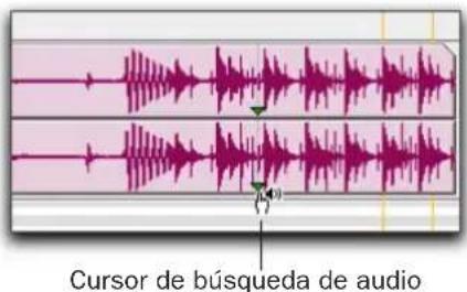 Cursor de búsqueda de audio
