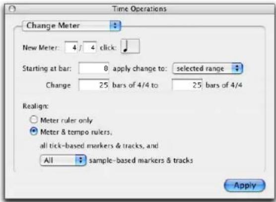 Avid Pro Tools 6.7 - Para abrir la página Change Meter: - 1