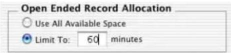 Avid Pro Tools 6.7 - Para asignar una cantidad determinada de tiempo para grabar: - 1