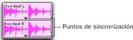 two beat.L two beat.R — Puntos de sincronización