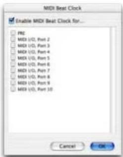 Avid Pro Tools 6.7 - Para transmitir MIDI Beat Clock: - 1
