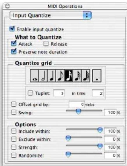 Avid Pro Tools 6.7 - Para activar Input Quantize: - 1