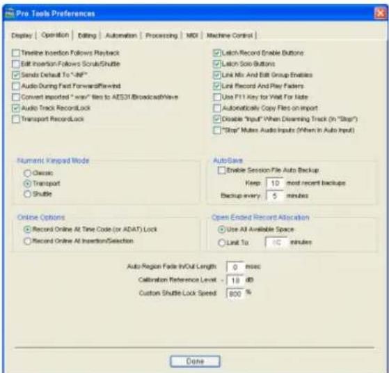 Avid Pro Tools 6.7 - Opciones de Clip Indication - 1
