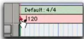 Avid Pro Tools 6.7 - Para mover el marcador del inicio de canción mediante arrastre: - 1
