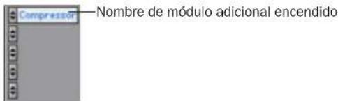 Compressor—Nombre de módulo adicional encendido