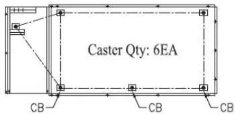 Caster Qty: 6EA CB CB CB