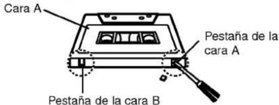 Cara A Pestaña de la cara A Pestaña de la cara B