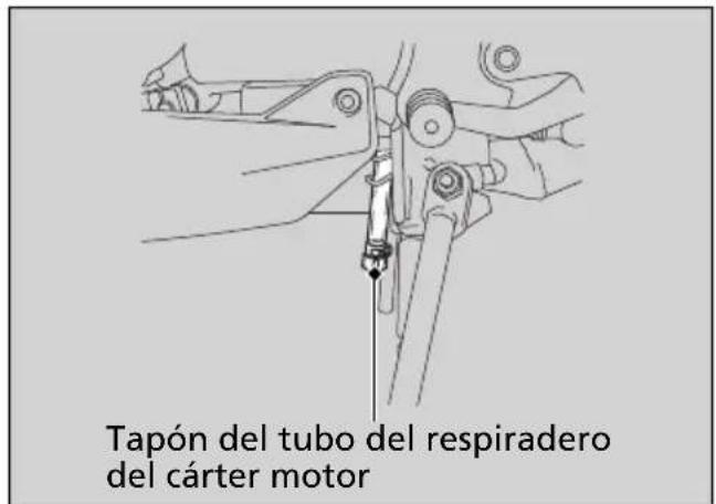 Tapón del tubo del respiradero del cárter motor