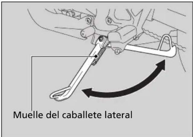 Muelle del caballete lateral