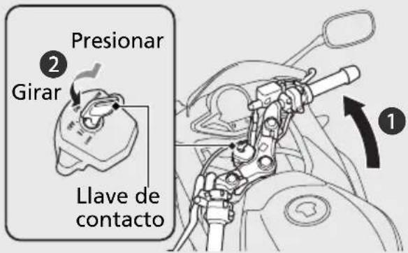 Presionar Girar Llave de contacto