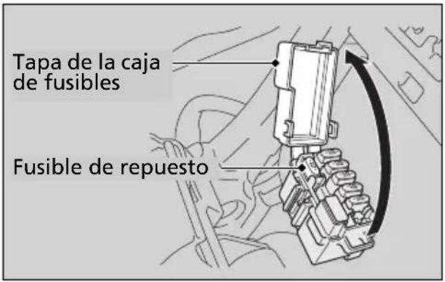 Tapa de la caja de fusibles Fusible de repuesto