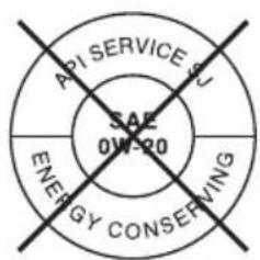 API SERVICE SAE 0W-20 ENERGY CONSERVING