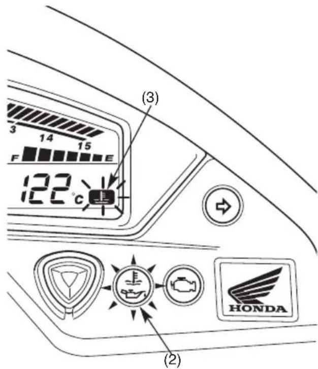 (3) 122°C (2) HONDA