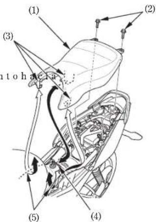 Honda CBF125 (2009) - Asiento frontal - 1