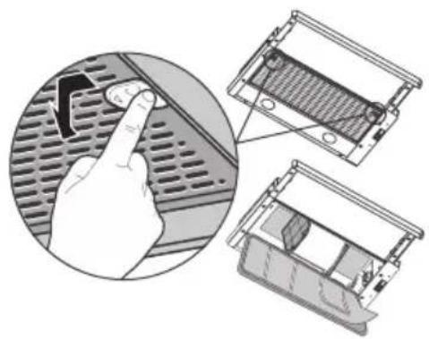 Mabe IOT8002I1 - reemplazo del filtro antigrasa sintético - 1