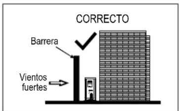 CORRECTO Barrera Vientos fuertes