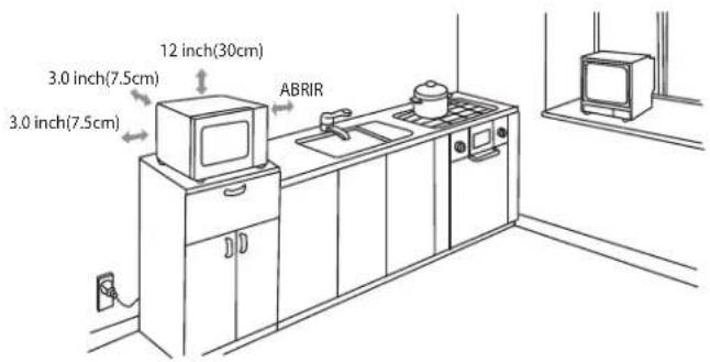 3.0 inch(7.5cm) 3.0 inch(7.5cm) 12 inch(30cm) ABRIR
