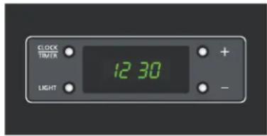 CLOCK TIM/FR 12 30 LIGHT