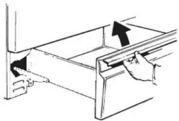 Mabe IO7686FES0 - Replacing the storage drawer: - 1