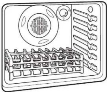 Mabe IO7686FES0 - Para realizar la limpieza automática de sus parrillas superiores en el fondo del horno: - 1