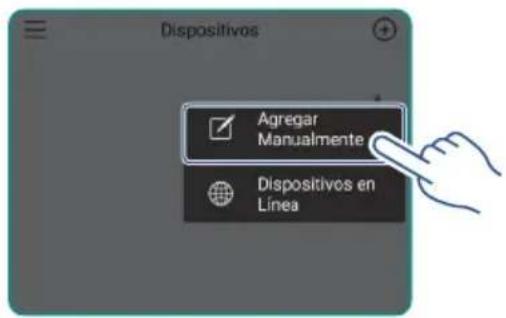 Dispositivos Agregar Manualmente Dispositivos en Línea