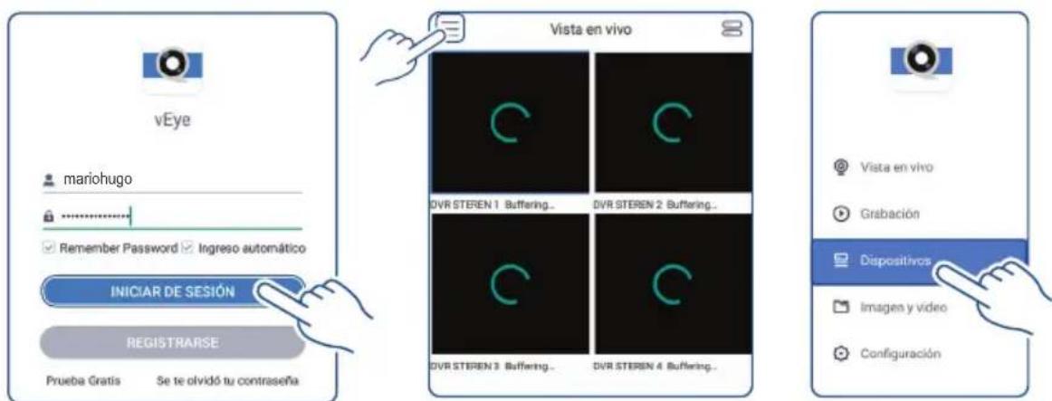 vEye mariohugo Remember Password Ingreso automático INICIAR DE SESIÓN REGISTRARSE Prueba Gratis Se te olvidó tu contraseña Vista en vivo DVR STEREN 1 Buffering... DVR STEREN 2 Buffering... DVR STEREN 3 Buffering... DVR STEREN 4 Buffering... Vista en vivo Grabación Dispositivos Imagen y video Configuración