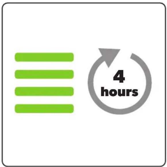 4 hours