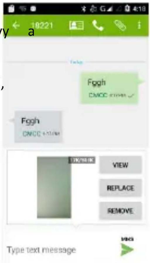 y a Fggh CMCC 4008 Fggh CMCC 4008 17K/56.1K VIEW REPLACE REMOVE Type text message vaca