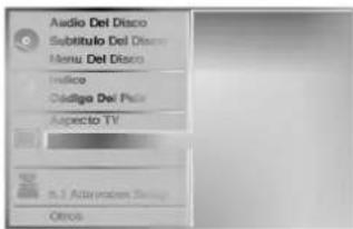 Audio Del Disco Substituto Del Disco Menu Del Disco Indico Código Del Pia Aspecto TV 5.1 Embryorden Group Otros