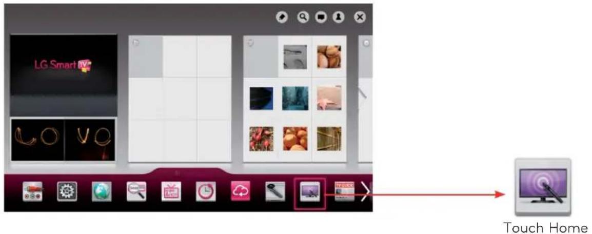 LG Smart TV Touch Home