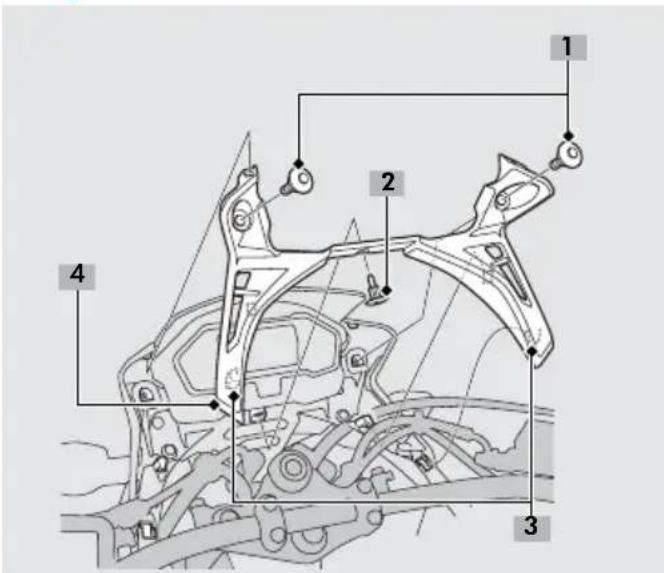 Honda XRE190 (2022) - Tampa do Painel de Instrumentos - 1