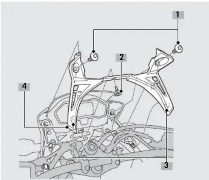 Honda XRE190 (2023) - Tampa do Painel de Instrumentos - 1