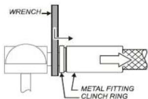 WRENCH METAL FITTING CLINCH RING