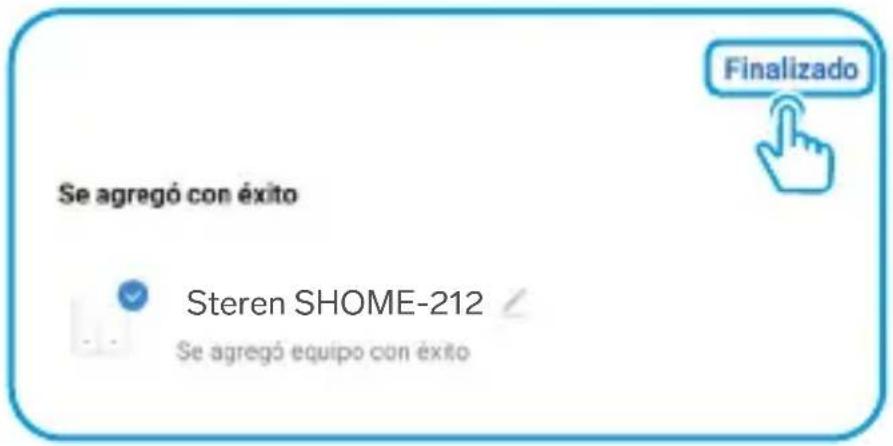 Se agregó con éxito Steren SHOME-212 Se agregó equipo con éxito Finalizado