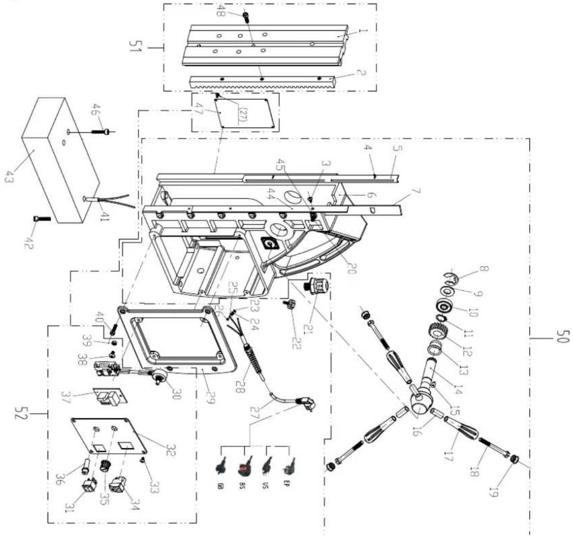 ASLAK DM 50 - Magnetstand - base de ventosa - 19