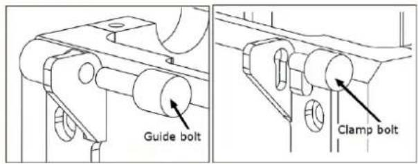 Guide bolt Clamp bolt