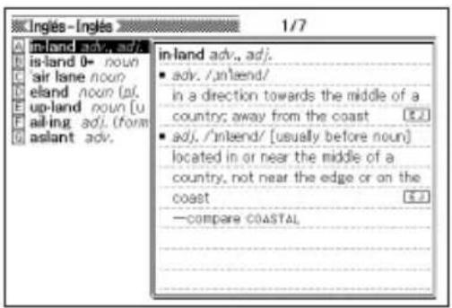 CASIO EW-S3000 - Cómo verificar la ortografía de un término en inglés (Verificación ortográfica) - 2