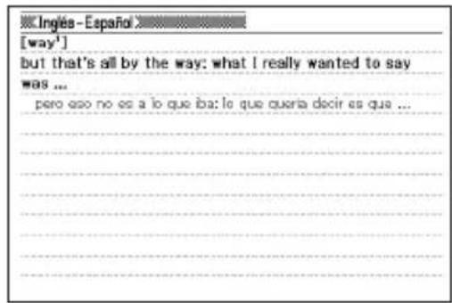 CASIO EW-S3000 - Búsqueda adicional (Búsqueda restringida/específica por orden de palabras) - 5