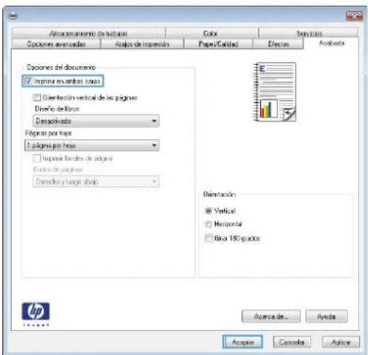 HP Color LaserJet Enterprise MFP M775 - Impresión manual en ambas caras (Windows) - 3